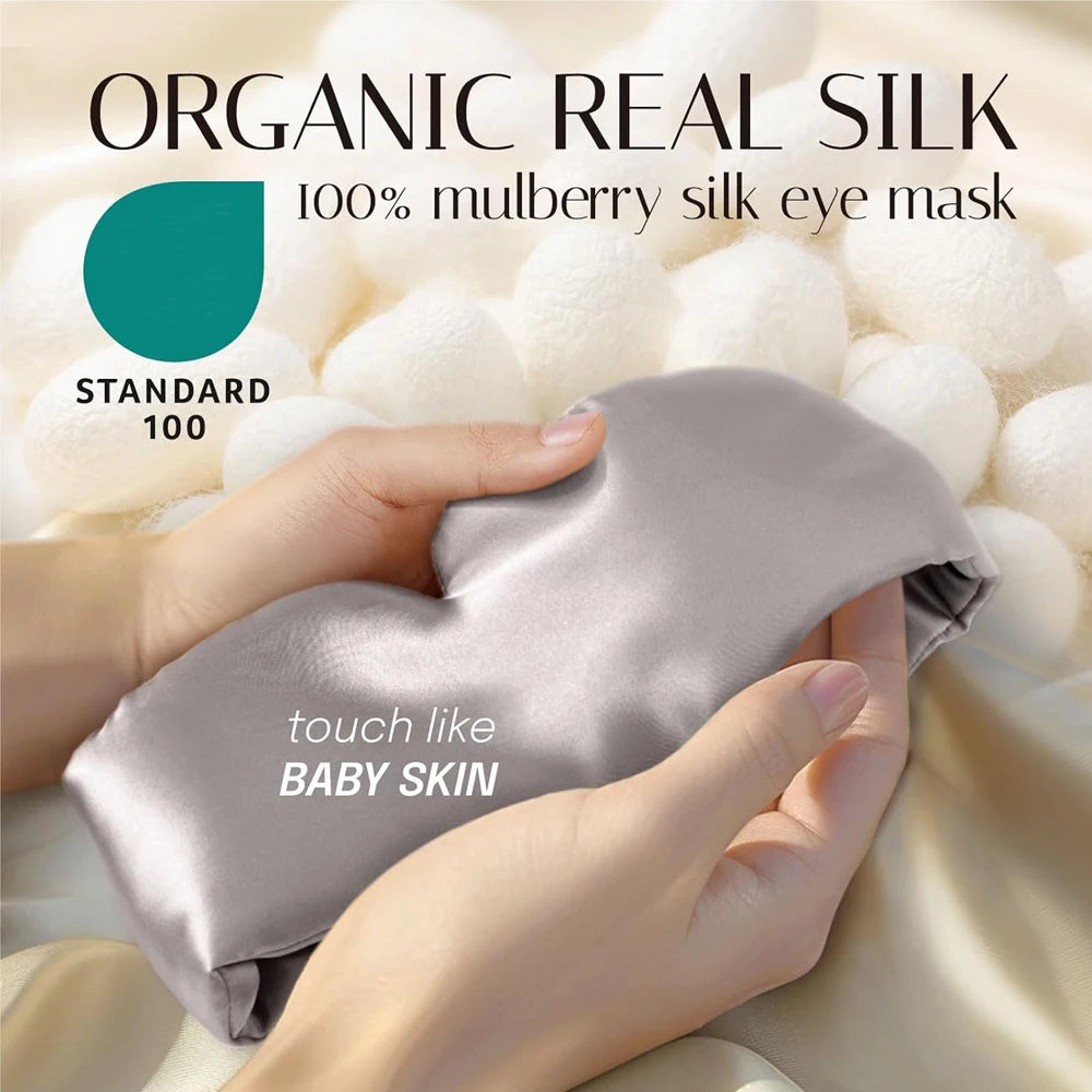 Deep Rest Silk Sleep Mask - 100% Blackout