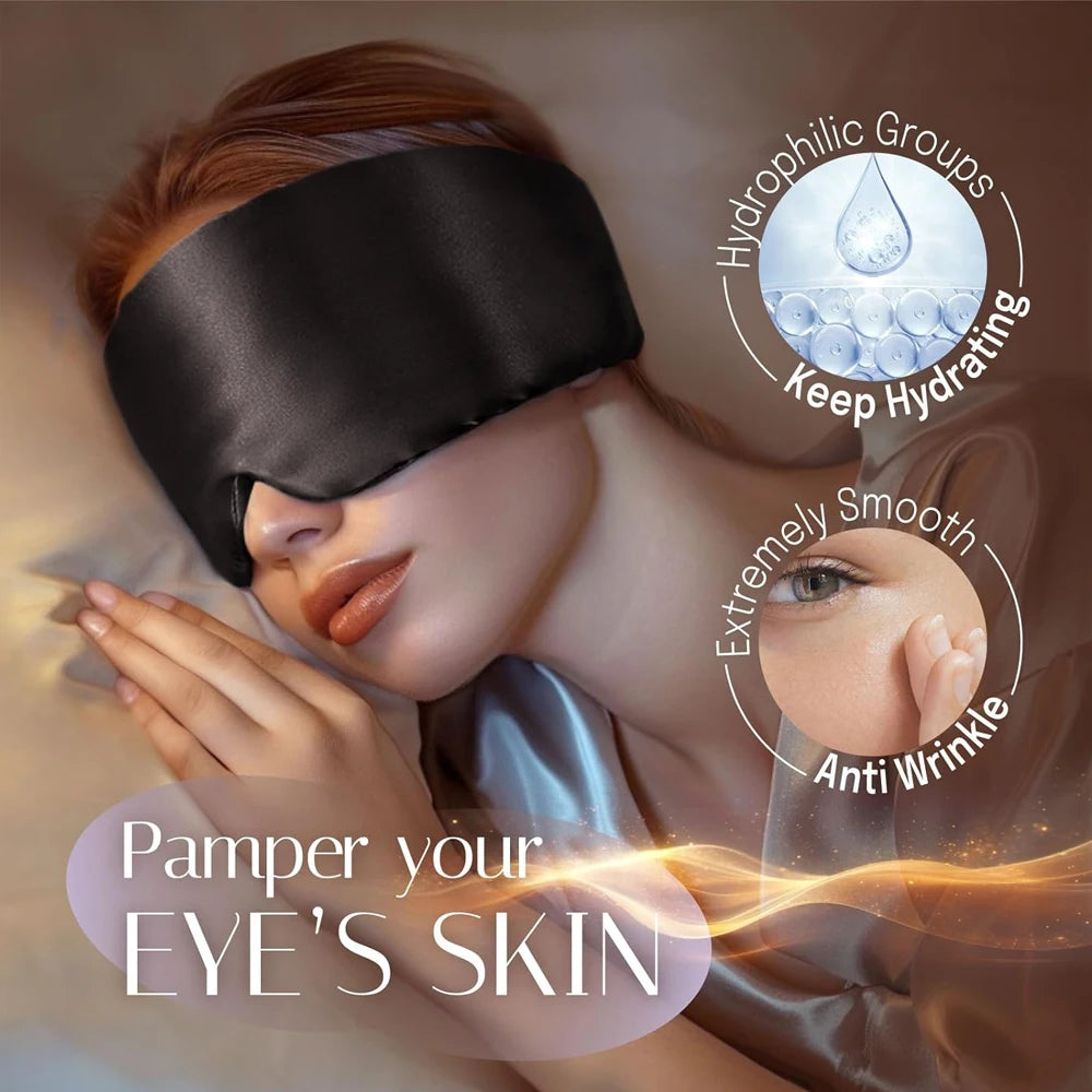 Deep Rest Silk Sleep Mask - 100% Blackout